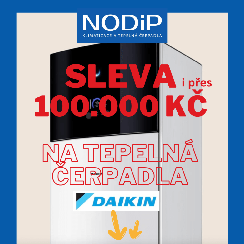 Sleva i  přes 100 000 Kč na tepelné čerpadlo a 10 let plná záruka