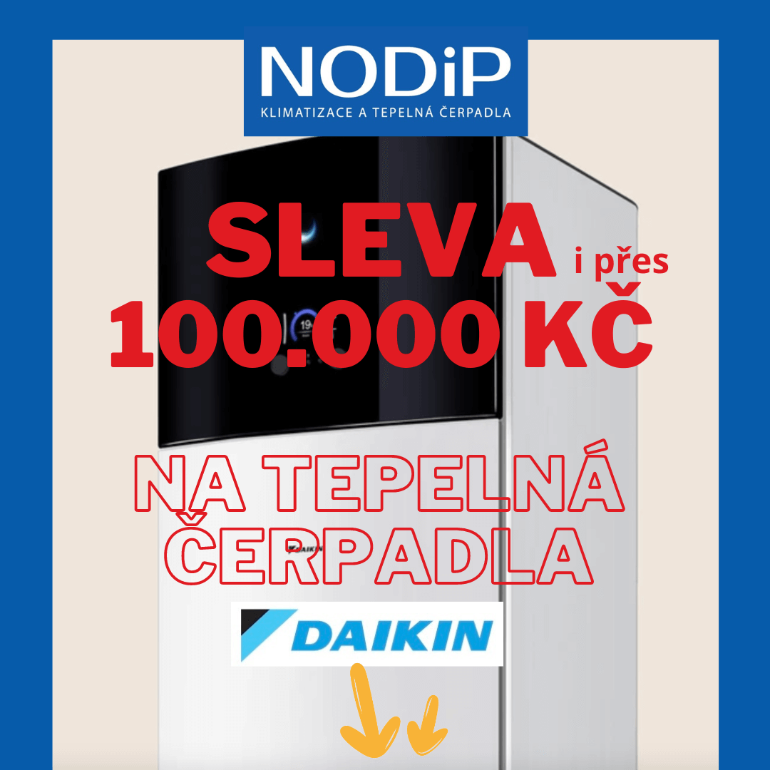 akce, sleva na tepelná čerpadla DAIKIN