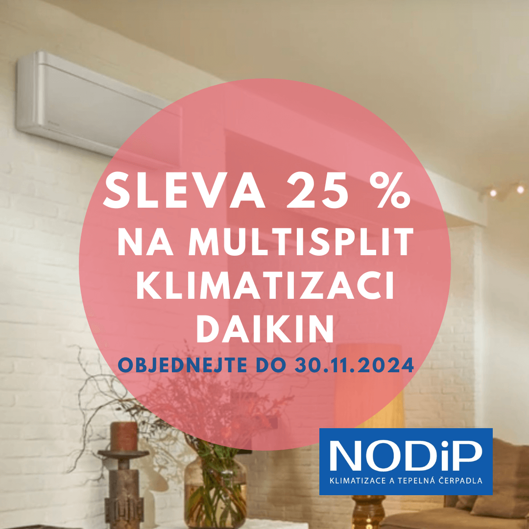 sleva 25 % na multisplit klimatizace DAIKIN